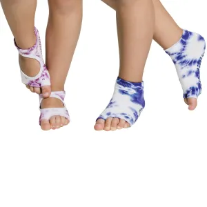 2-PACK Kids Tie-Dye - Blue/Plum