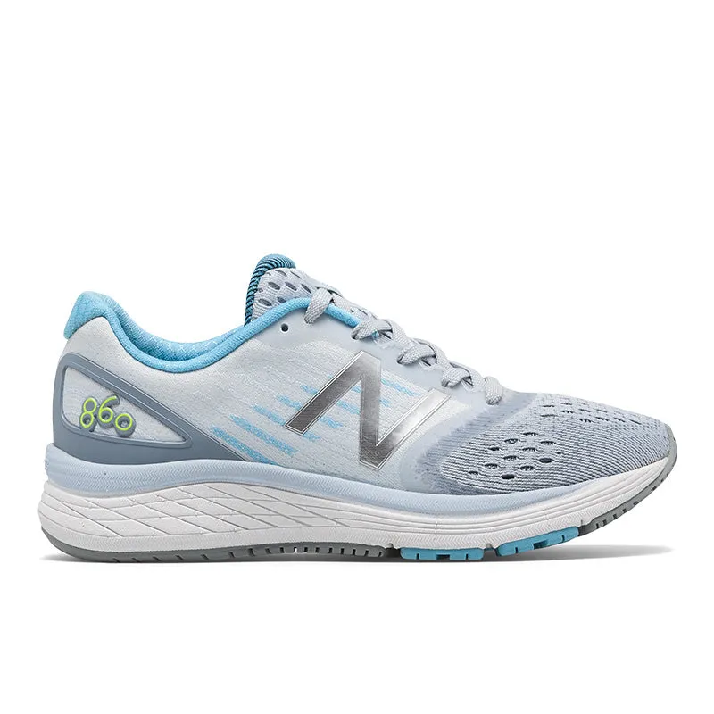 860v9 - Cyclone White with Grey and Light Blue - Kids