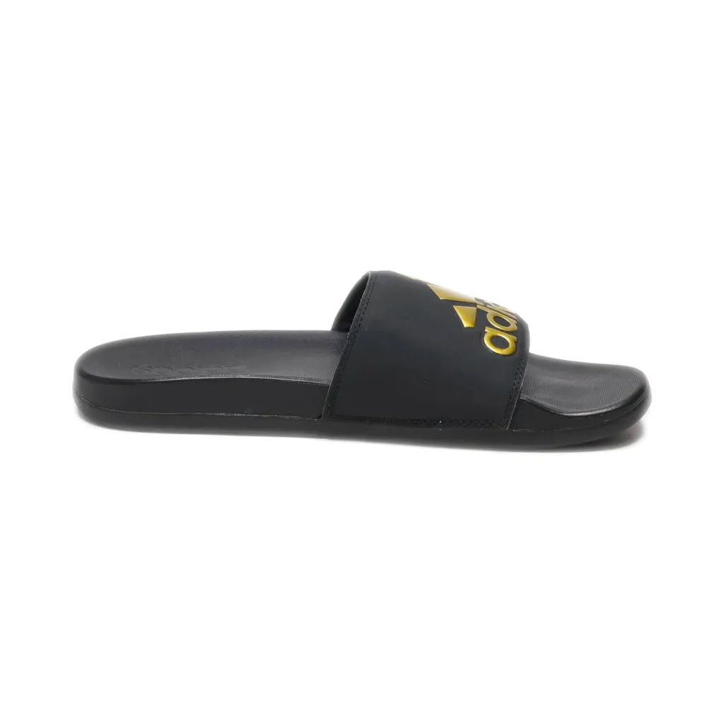 Adidas Adilette Comfort Slippers Leather Black Colour For Men