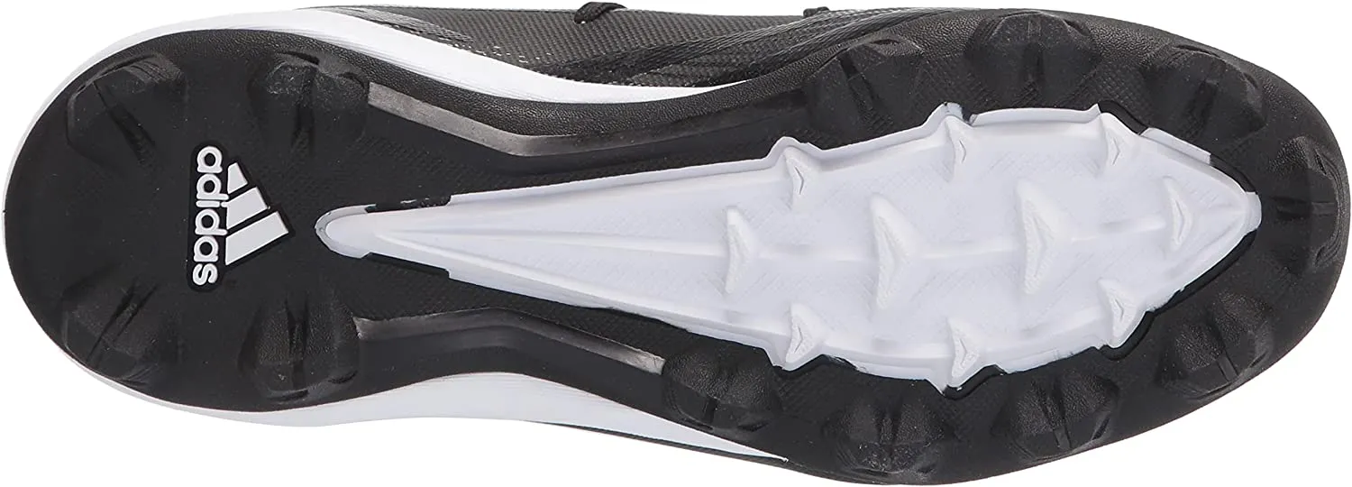 Adidas Afterburner 8MD K Youth Molded Cleat - Black/White