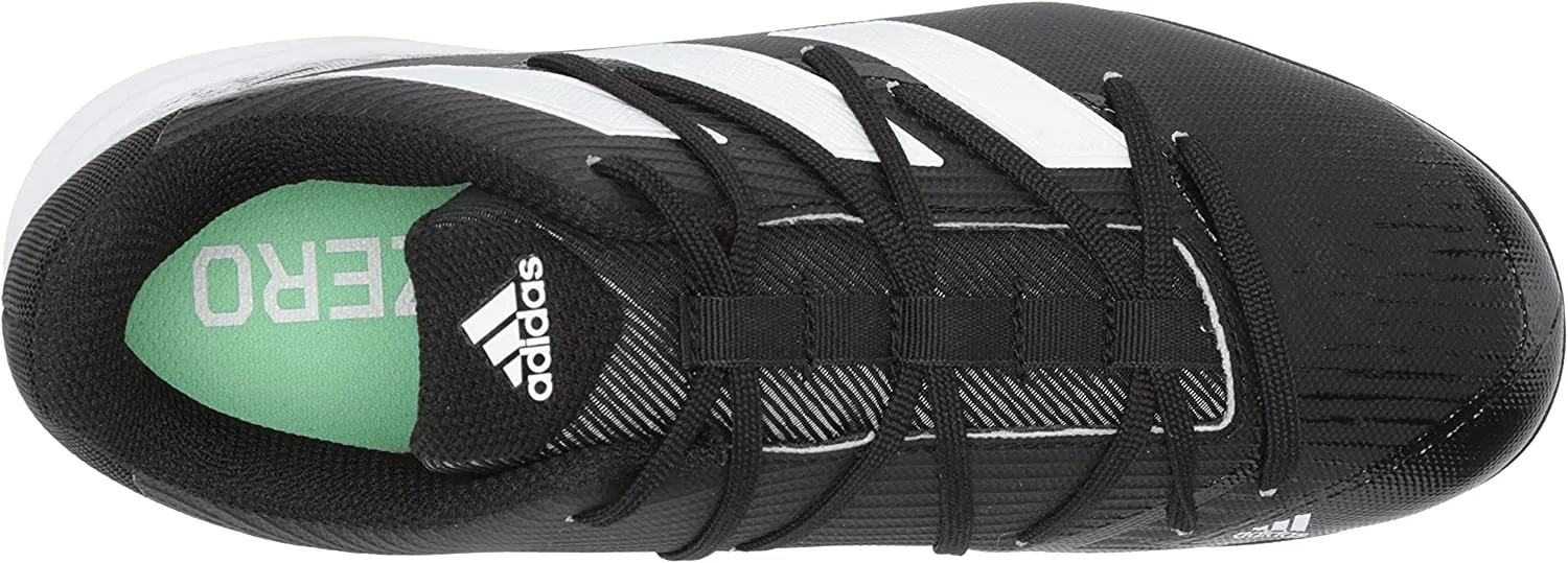 Adidas Afterburner 8MD K Youth Molded Cleat - Black/White