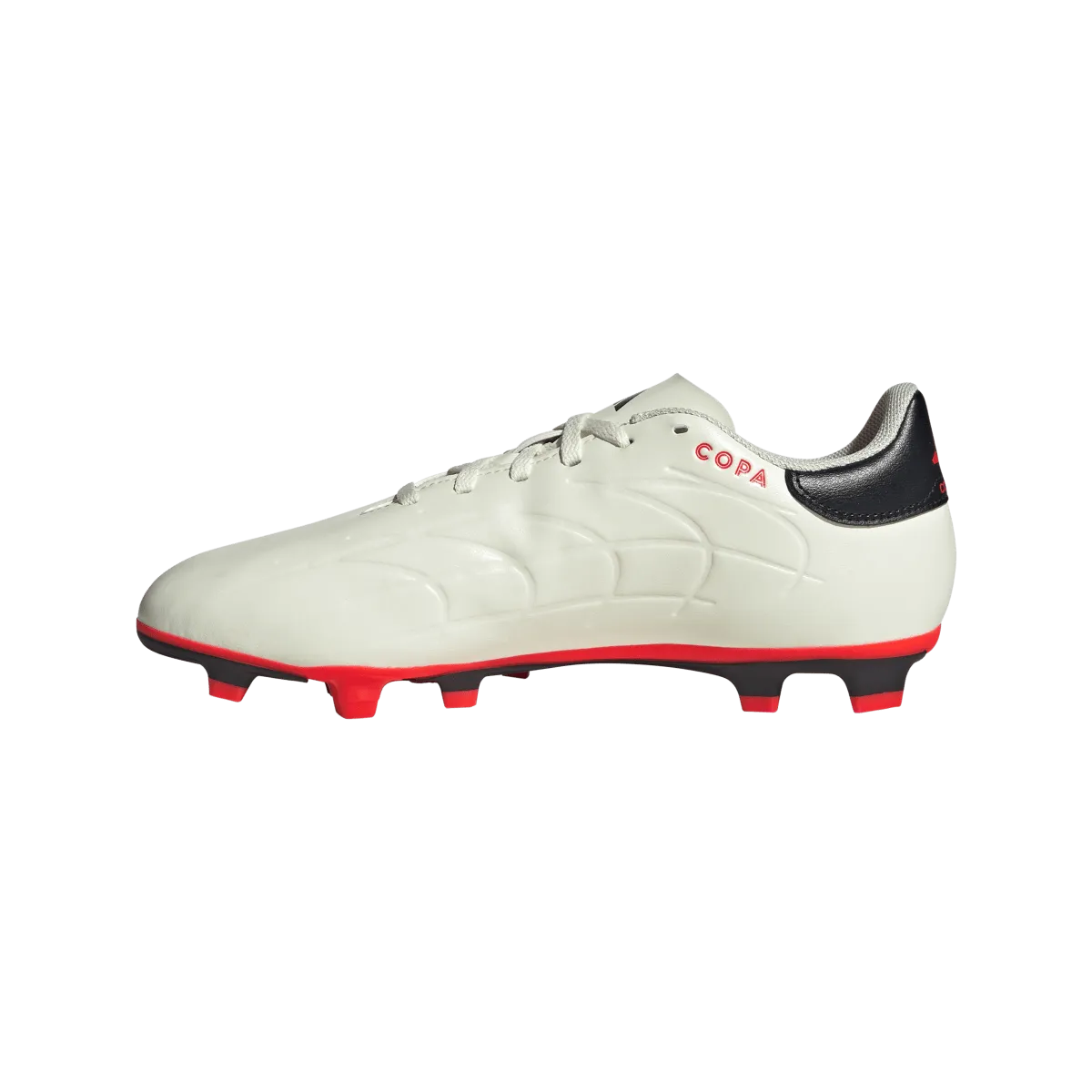 adidas Copa Pure II Club Flexible Ground Adult Soccer Cleats IG1099 Ivory/Core Black/Solar Red