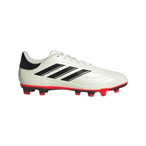 adidas Copa Pure II Club Flexible Ground Adult Soccer Cleats IG1099 Ivory/Core Black/Solar Red