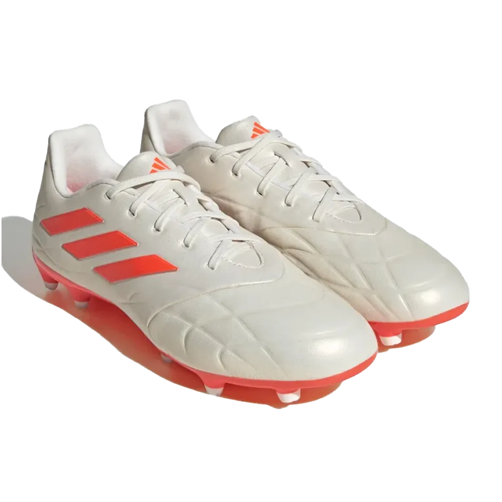 Adidas Copa Pure.3 FG Football Boots (Off White/Orange/Off White)