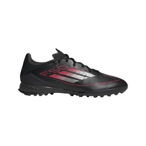 adidas F50 League TF Turf Soccer Cleats -Core Black / Iron Metallic / Lucid Red