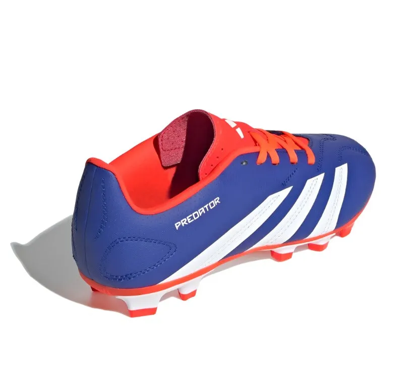 Adidas Junior Flexible Ground Football Boots Predator Club Lucid Blue/White/Solar Red