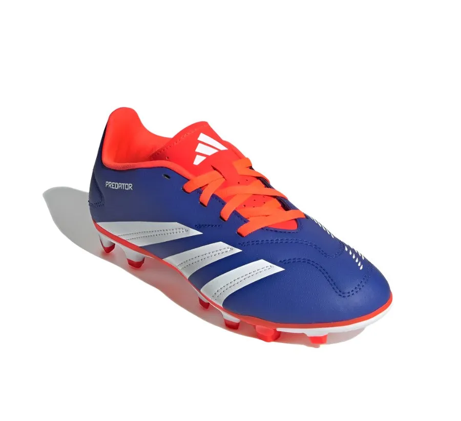 Adidas Junior Flexible Ground Football Boots Predator Club Lucid Blue/White/Solar Red