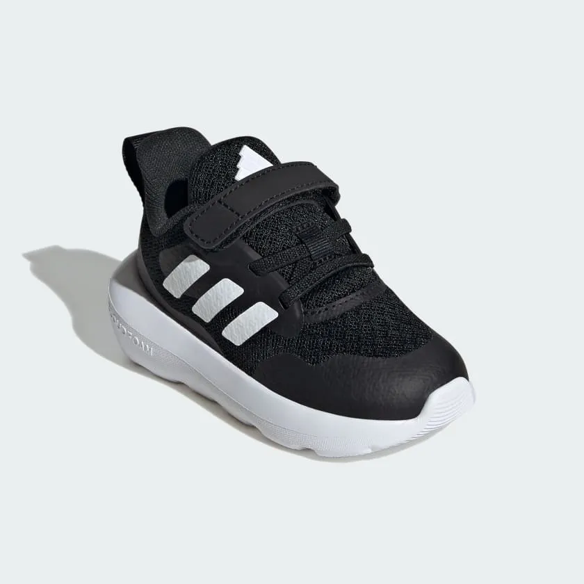 ADIDAS KID'S FORTARUN 2.0 BLACK/WHITE RUNNING SHOES