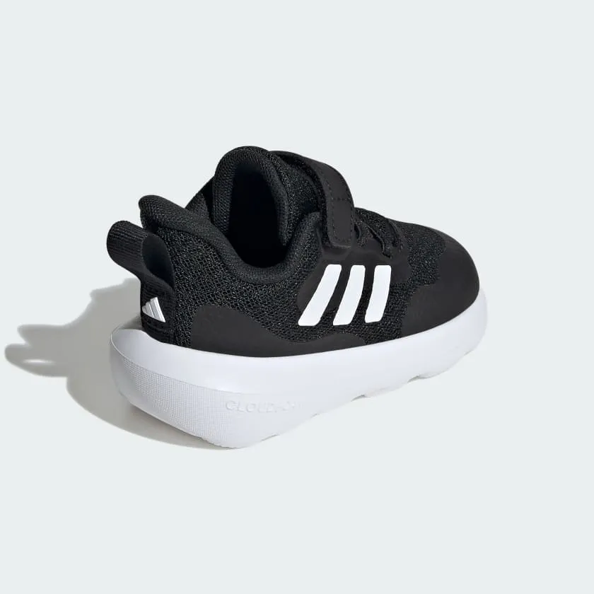 ADIDAS KID'S FORTARUN 2.0 BLACK/WHITE RUNNING SHOES