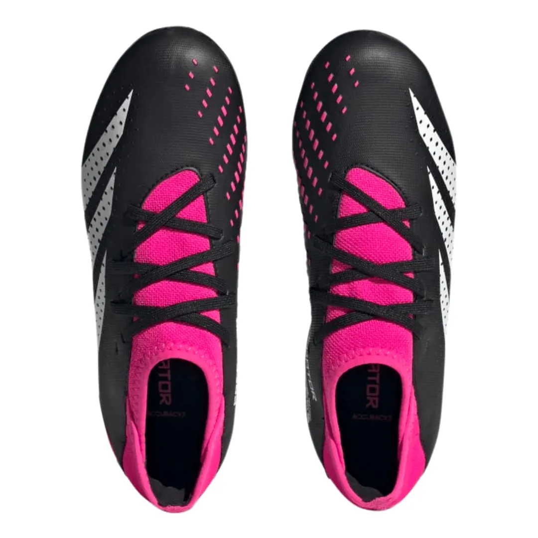 Adidas - Kid's  Predator Accuracy.3 FG J 'Own Your Football Pack' - Core Black / Cloud White / Team Shock Pink