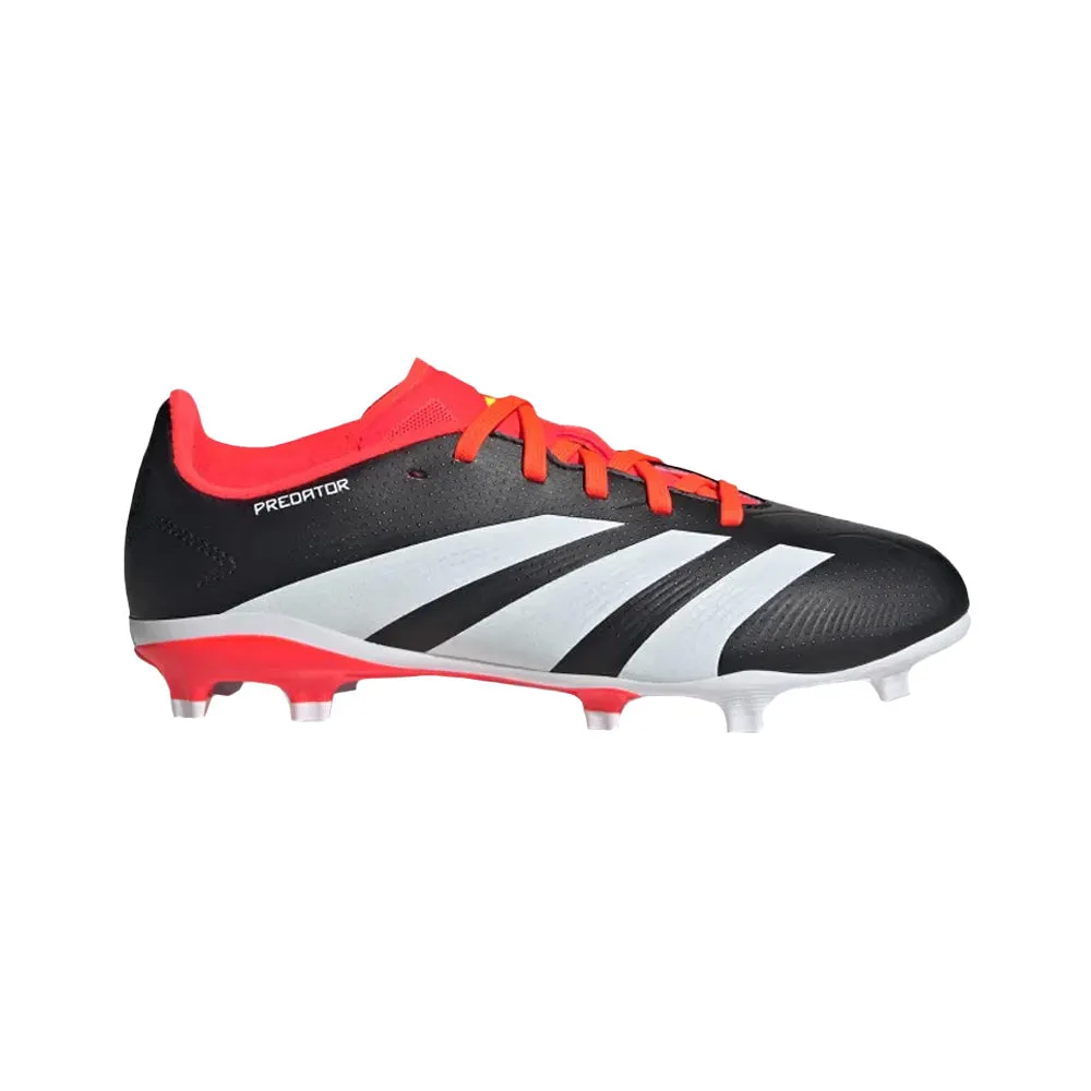 Adidas Predator League 24 FG Jnr Football Boots (Black/White/Solar Red)