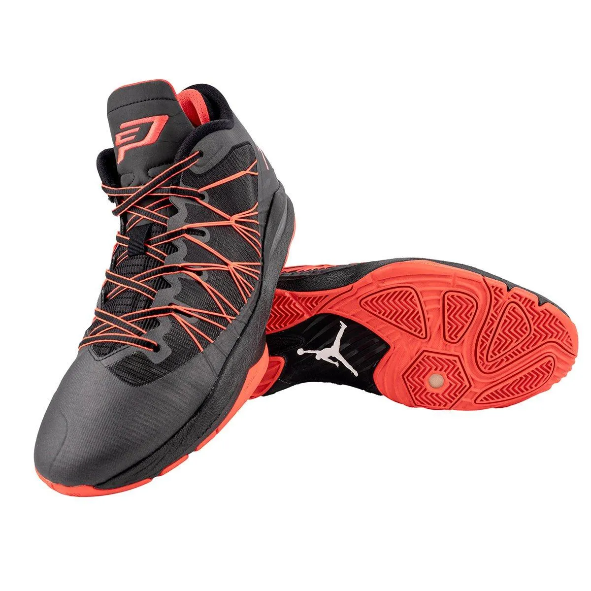 Air Jordan Cp3.Vii Basketball Sport Shoes Fabric Black Colour For Men