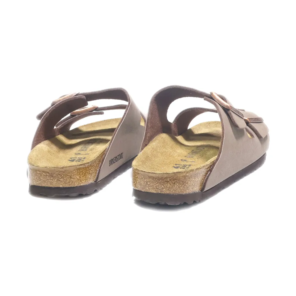 Birkenstock Arizona Flat Sandals Leather Brown Colour For Women