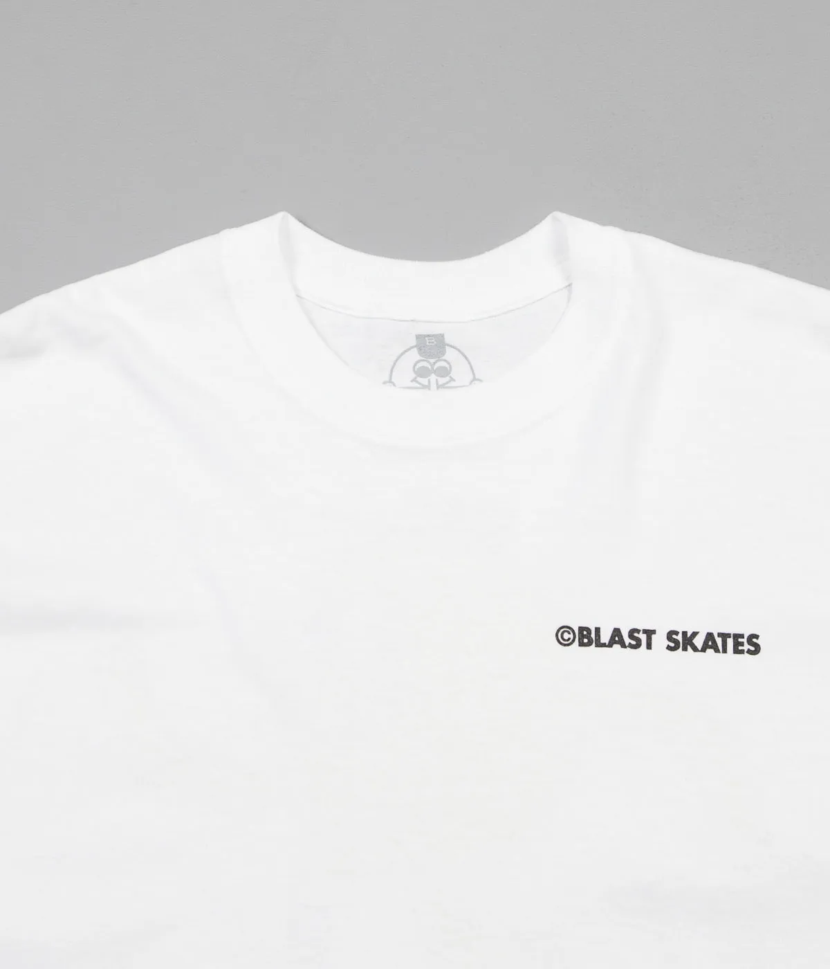 Blast Skates Mascot Logo T-Shirt - White