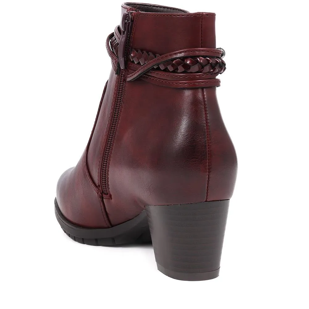 Block Heeled Ankle Boots  - WOIL40039 / 326 351