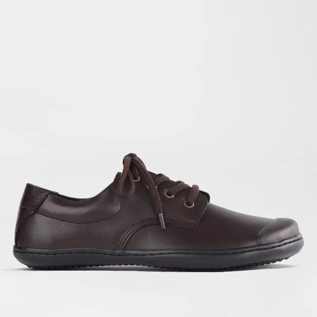 Boys Lace-up School Shoe in Brown Sizes 39-47 - 7825