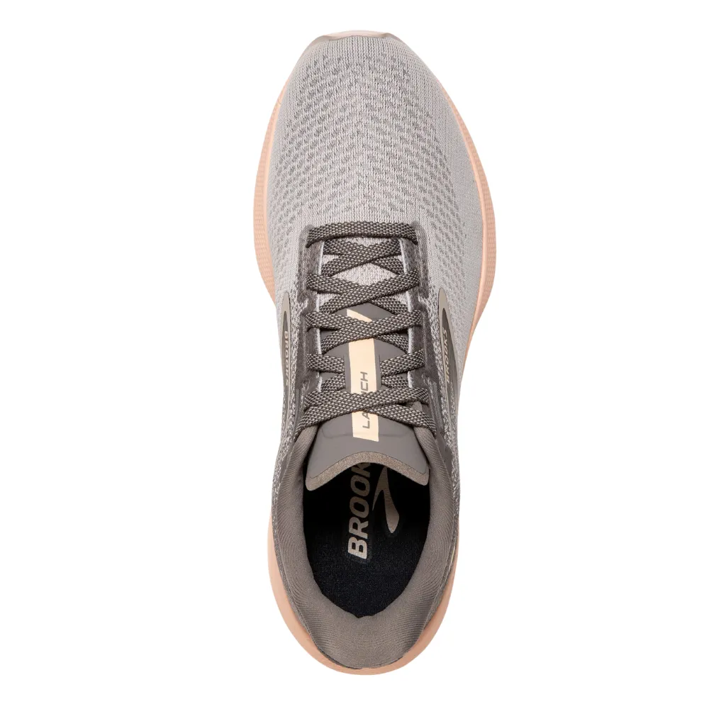 Brooks Launch 10 Grey/Crystal Grey/Pale Peach Running Shoes (Women's)