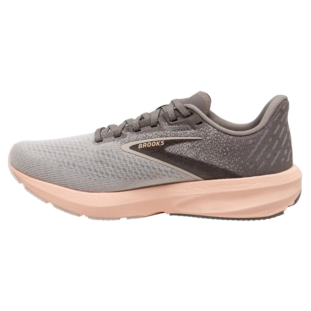 Brooks Launch 10 Grey/Crystal Grey/Pale Peach Running Shoes (Women's)