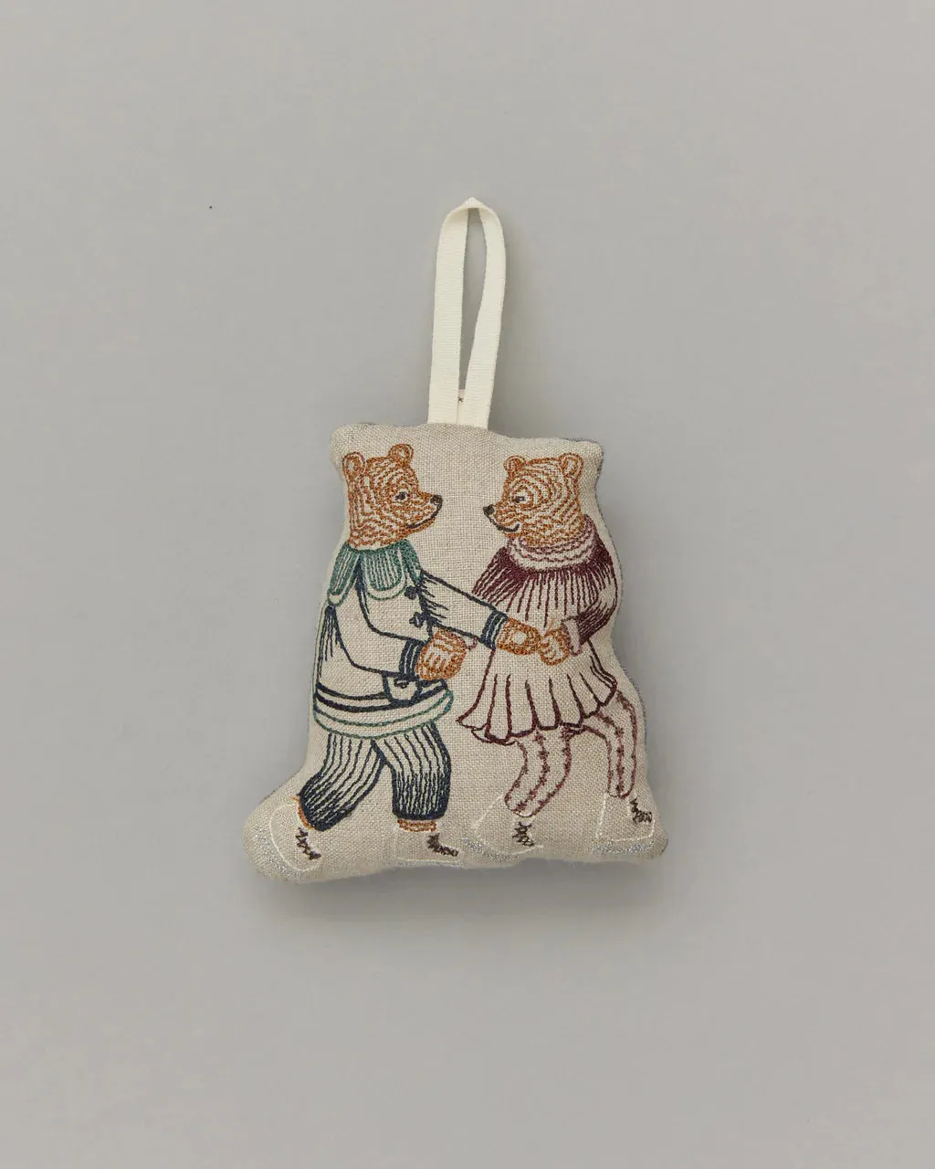 Coral & Tusk Ice Skater Bears Ornament