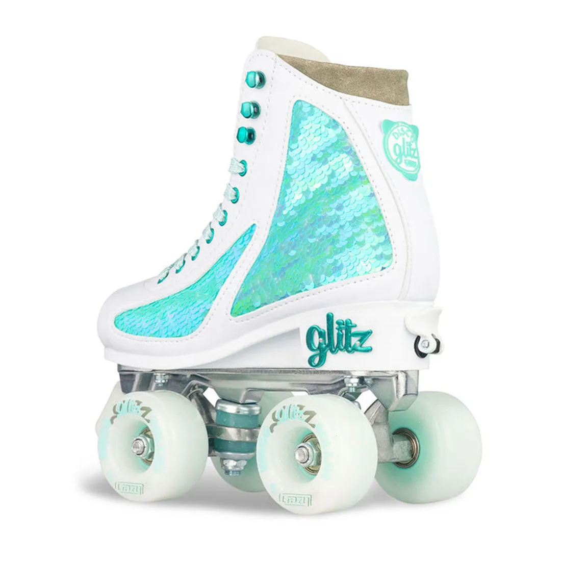 Crazy Disco Glitz Turquoise - Kids Adjustable