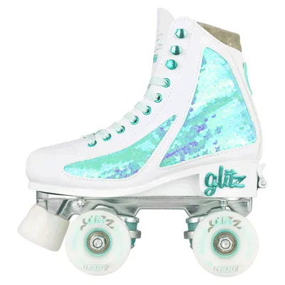 Crazy Disco Glitz Turquoise - Kids Adjustable