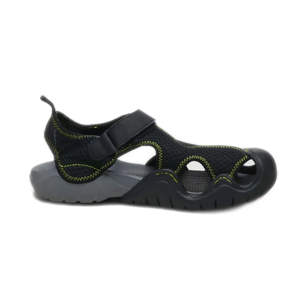 Crocs Swiftwater Casual Sandals Fabric Black Colour For Men