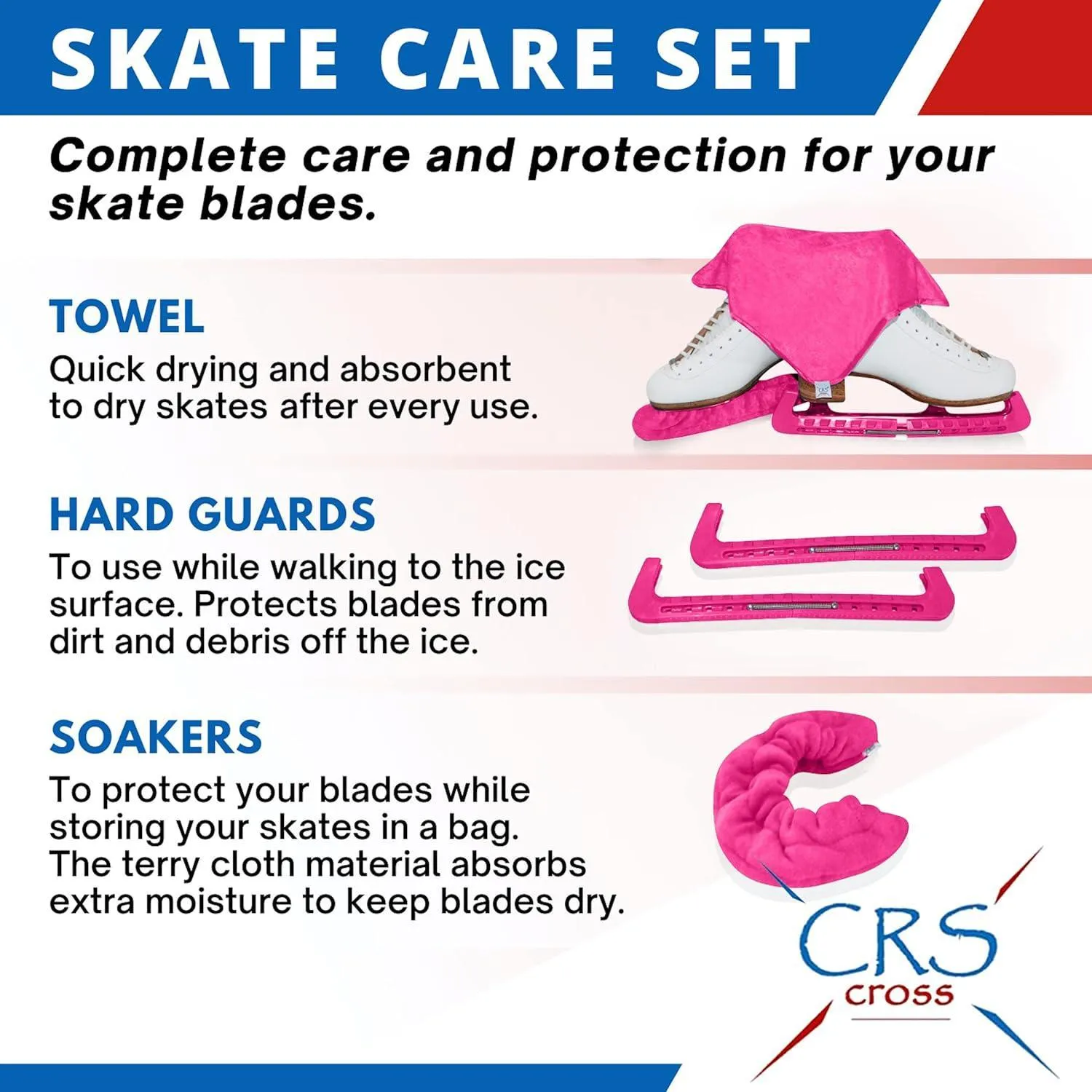 CRS Cross Skate Guards, Soakers and Towel