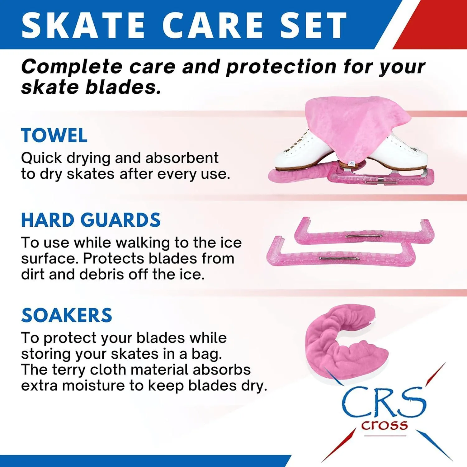 CRS Cross Skate Guards, Soakers and Towel