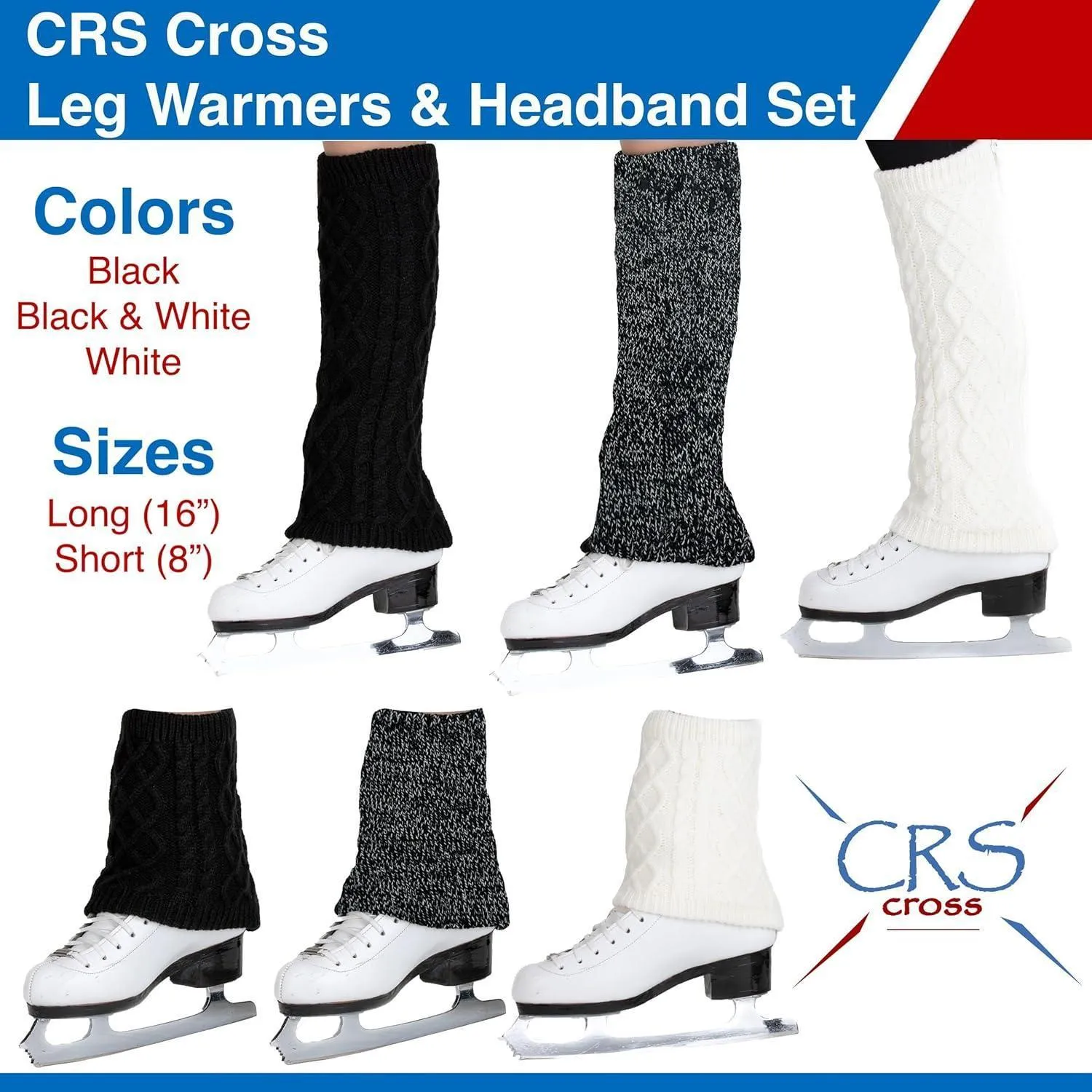 CRS Cross Zipper Leg Warmers and Headband