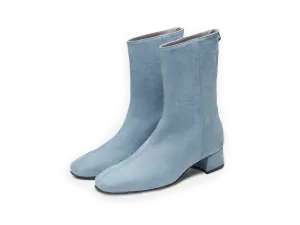 Debbie High Boots in Thunder Blue Nubuck