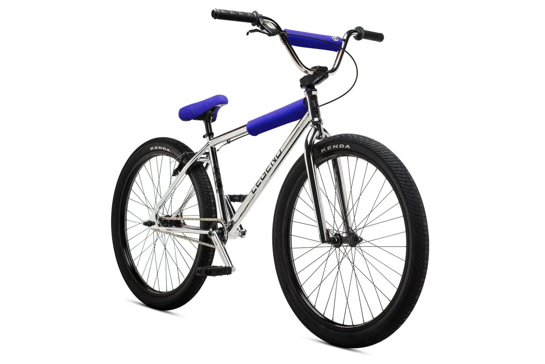 DK Legend Retro Cruiser 26″ Complete BMX Bike - Chrome/Blue