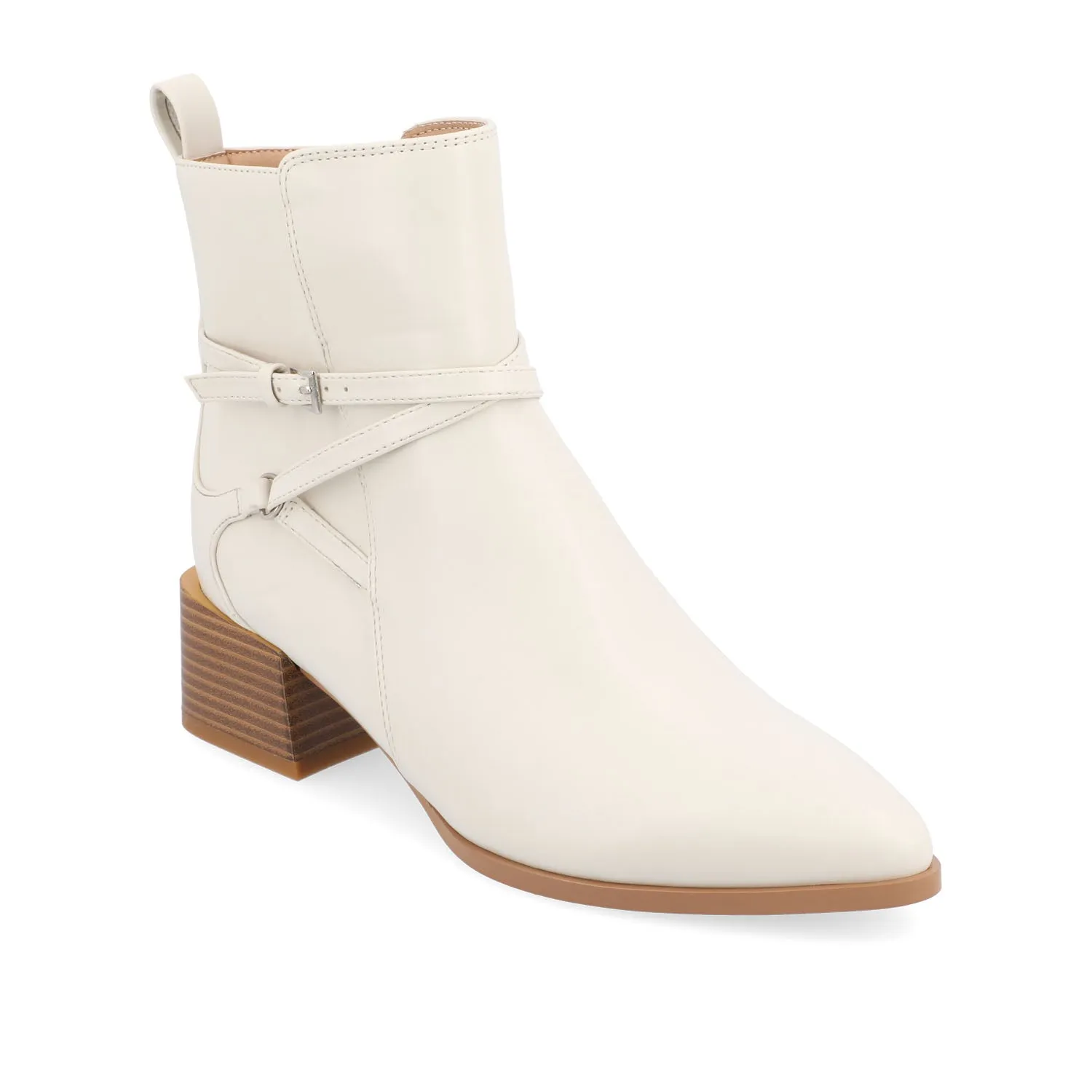 ESTELLE BLOCK HEELED BOOTIES IN WIDE