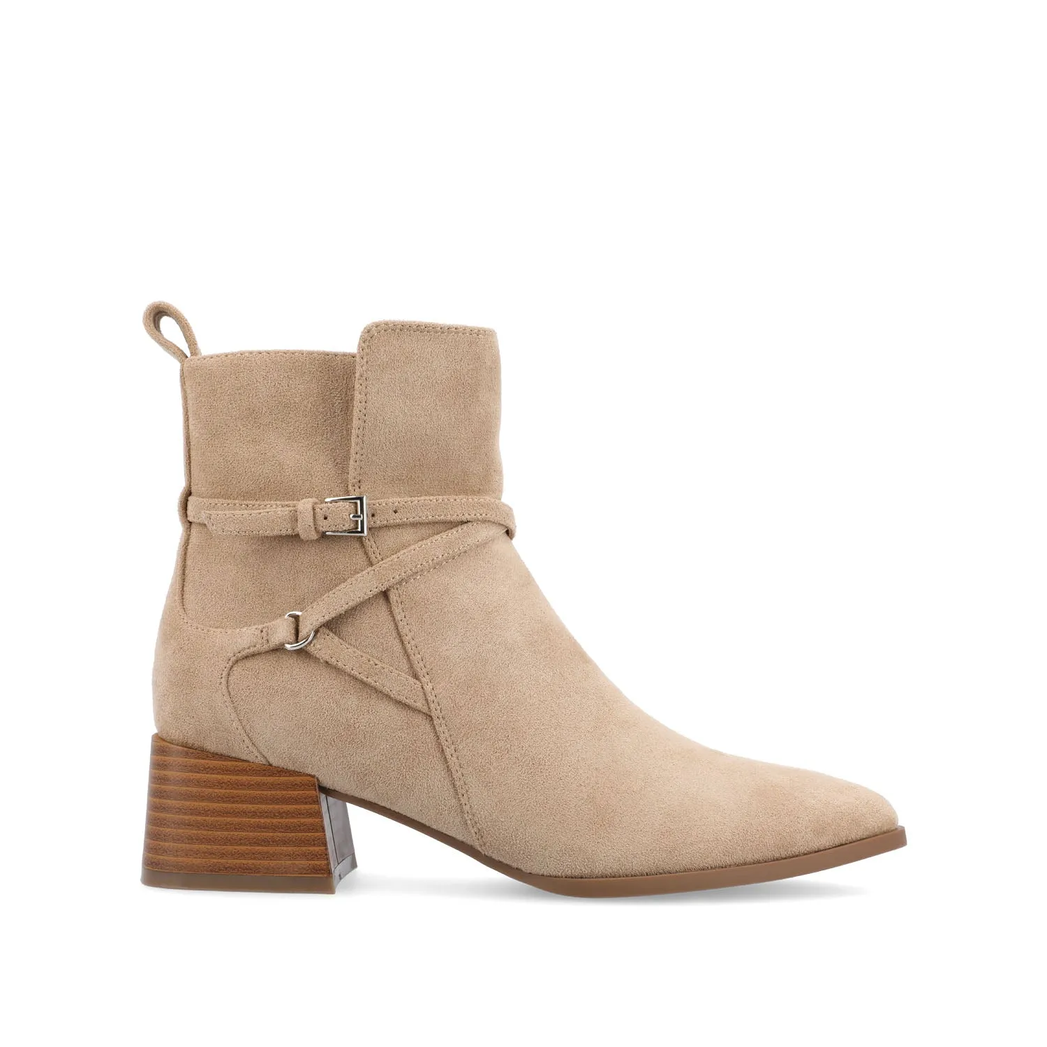 ESTELLE BLOCK HEELED BOOTIES IN WIDE