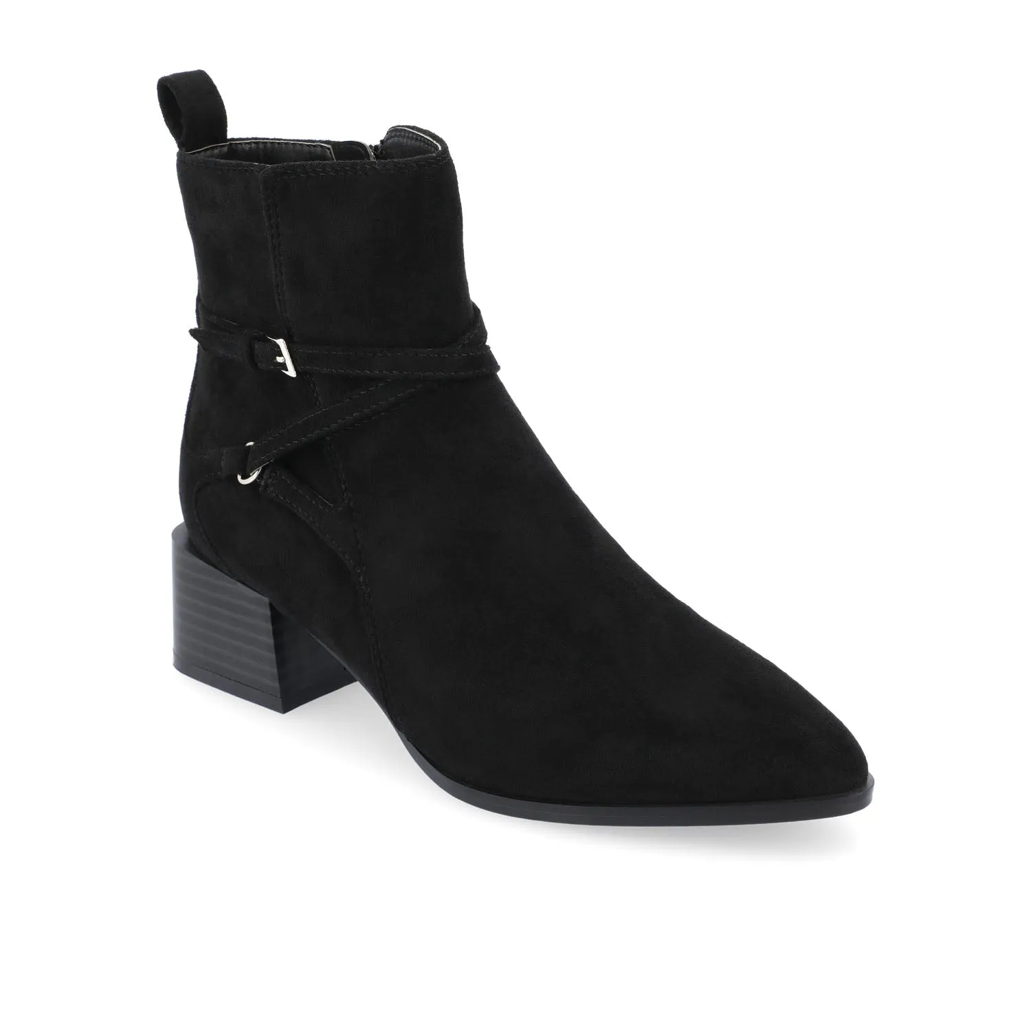 ESTELLE BLOCK HEELED BOOTIES IN WIDE