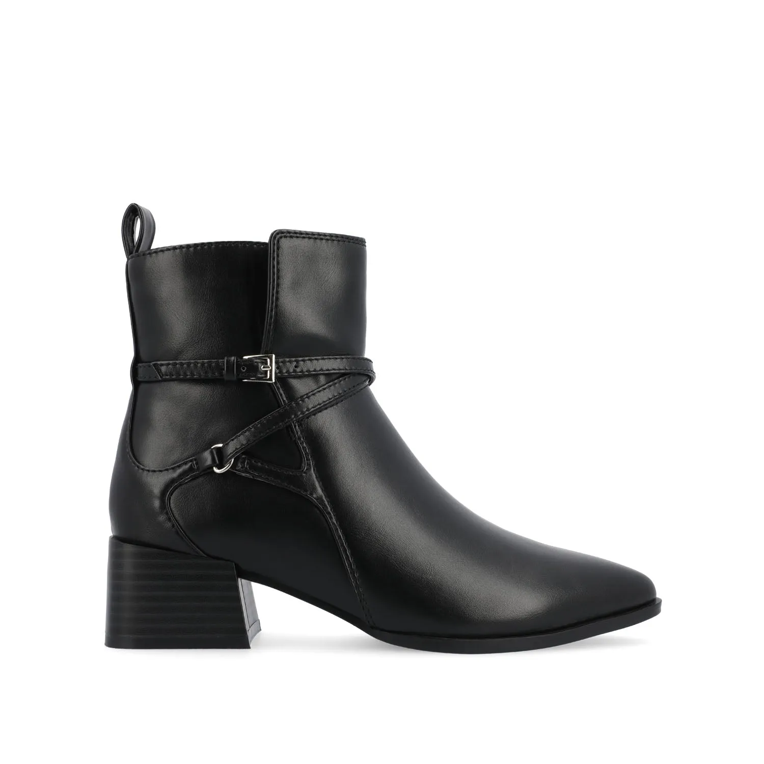 ESTELLE BLOCK HEELED BOOTIES IN WIDE