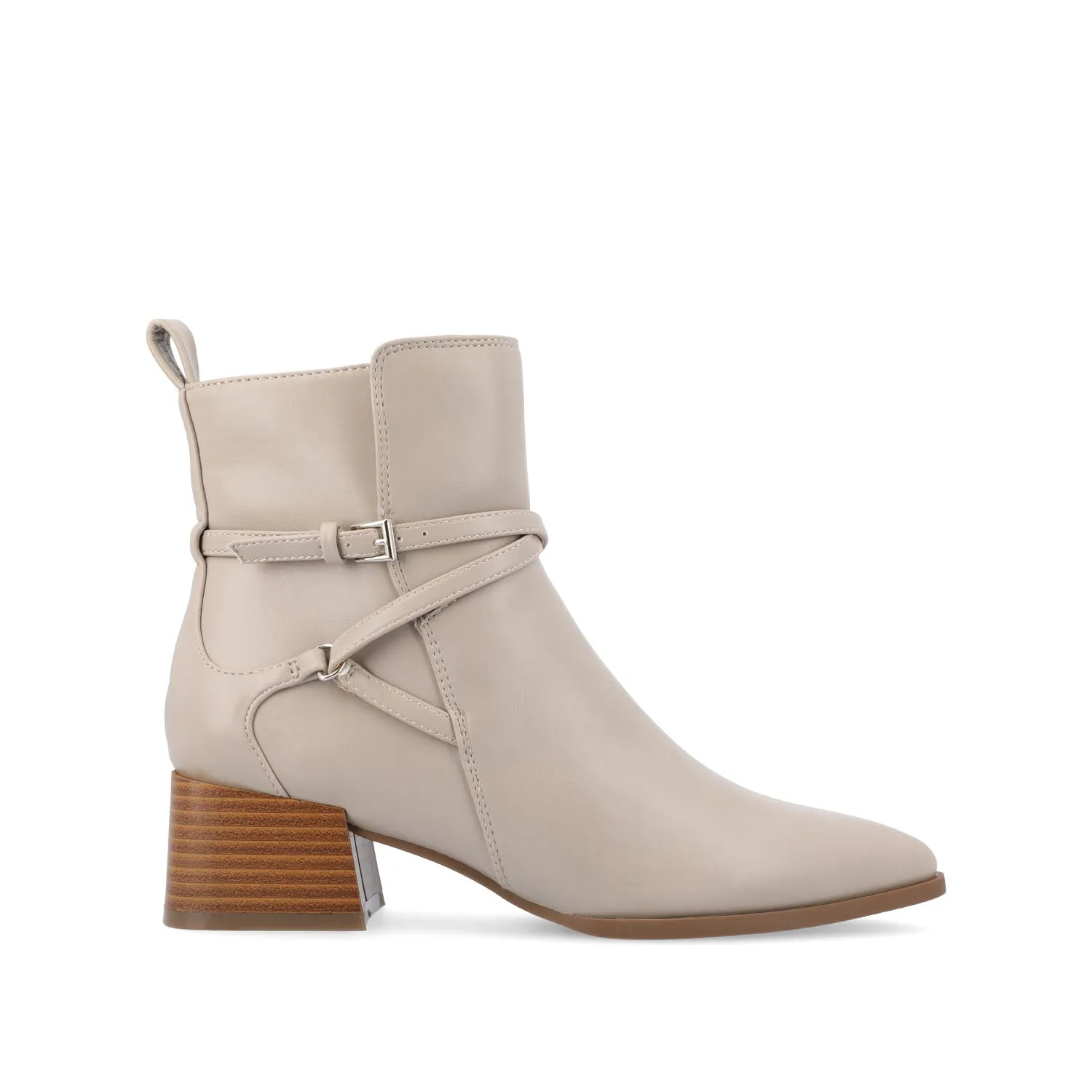 ESTELLE BLOCK HEELED BOOTIES IN WIDE