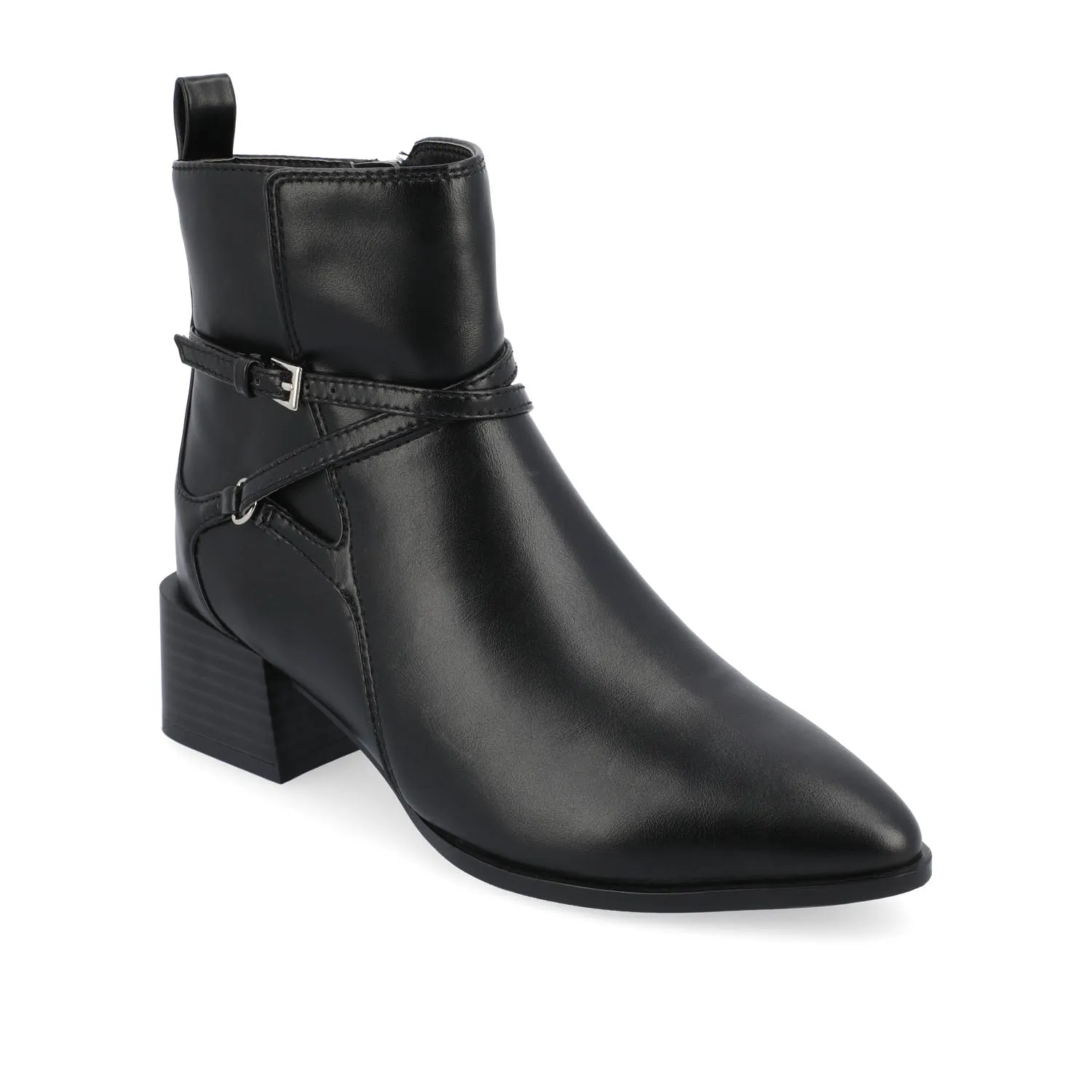 ESTELLE BLOCK HEELED BOOTIES IN WIDE