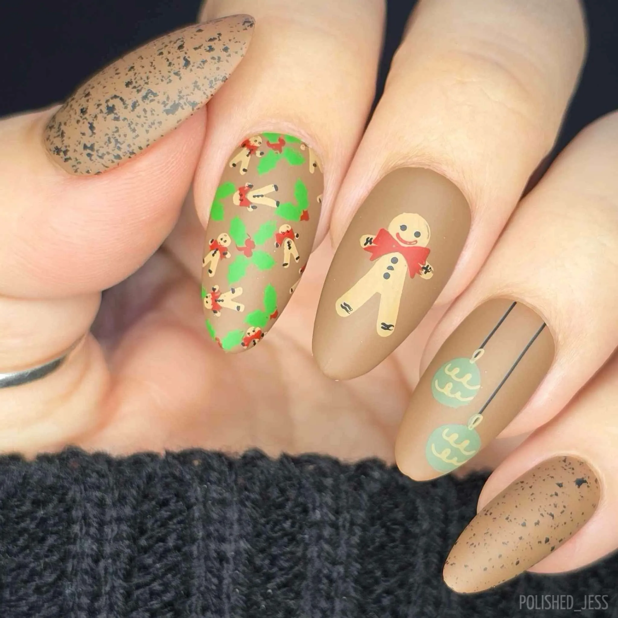 Gifts, Glides, and Holly Vibes - Wallpaper (CjSC-88) Steel Nail Art Layered Stamping Plate