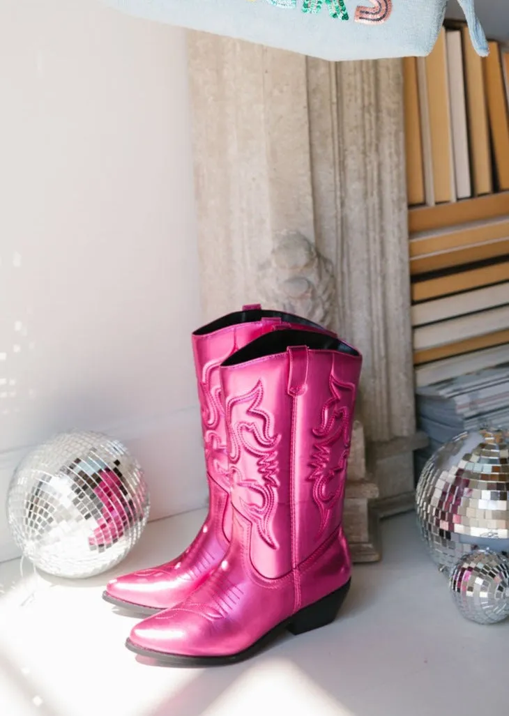 HOT PINK COWGIRL BOOTS