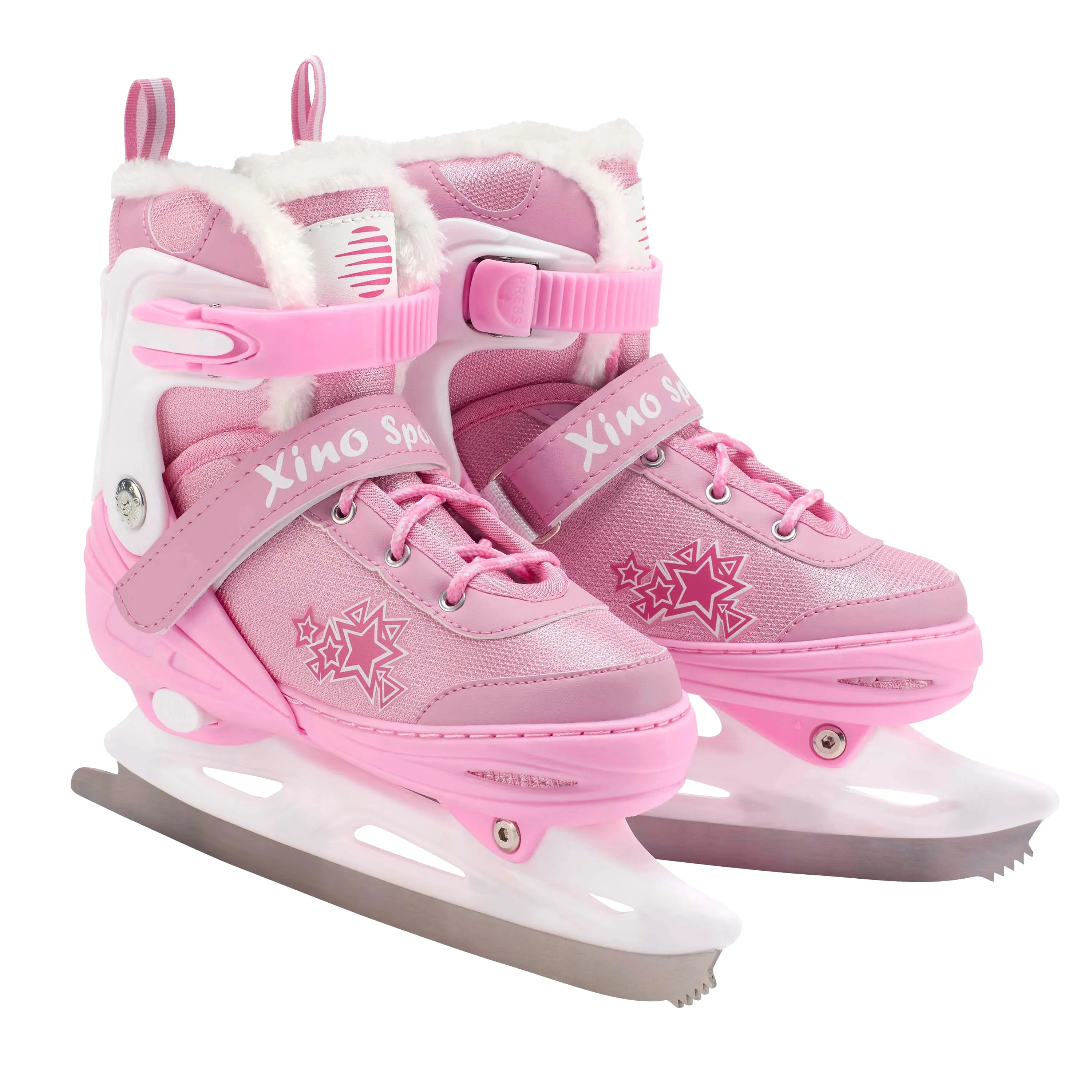 Ice Skates For Kids | Adjustable | Ankle Support | Pink