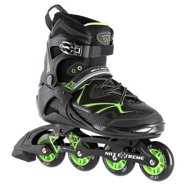 Inline Skates Nils Extreme Na9022 Black-Green Size. 40