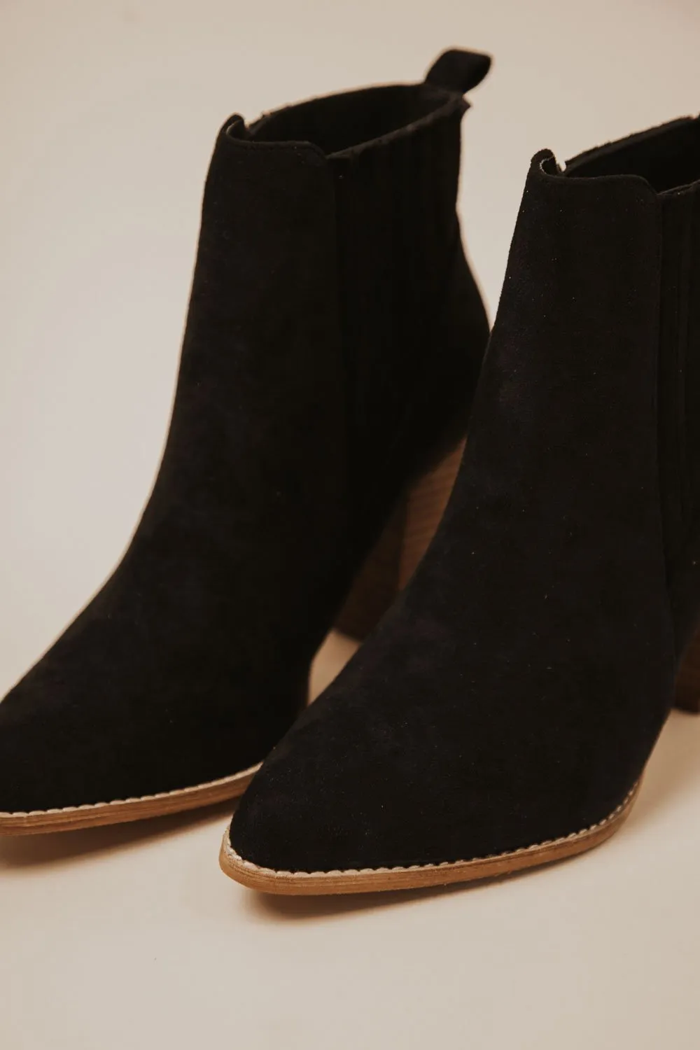 Jackie Heeled Booties in Black