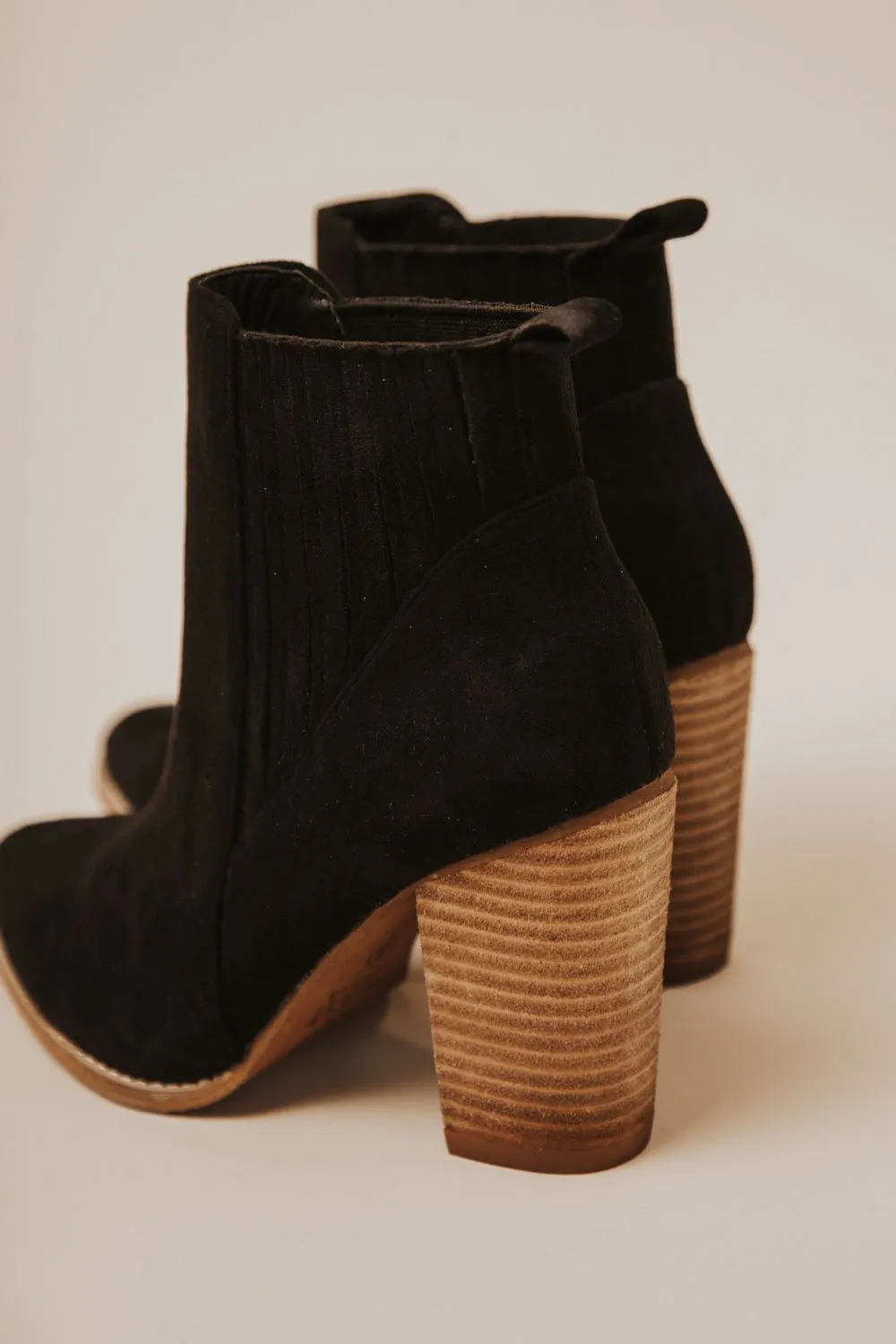 Jackie Heeled Booties in Black