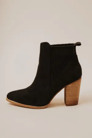 Jackie Heeled Booties in Black