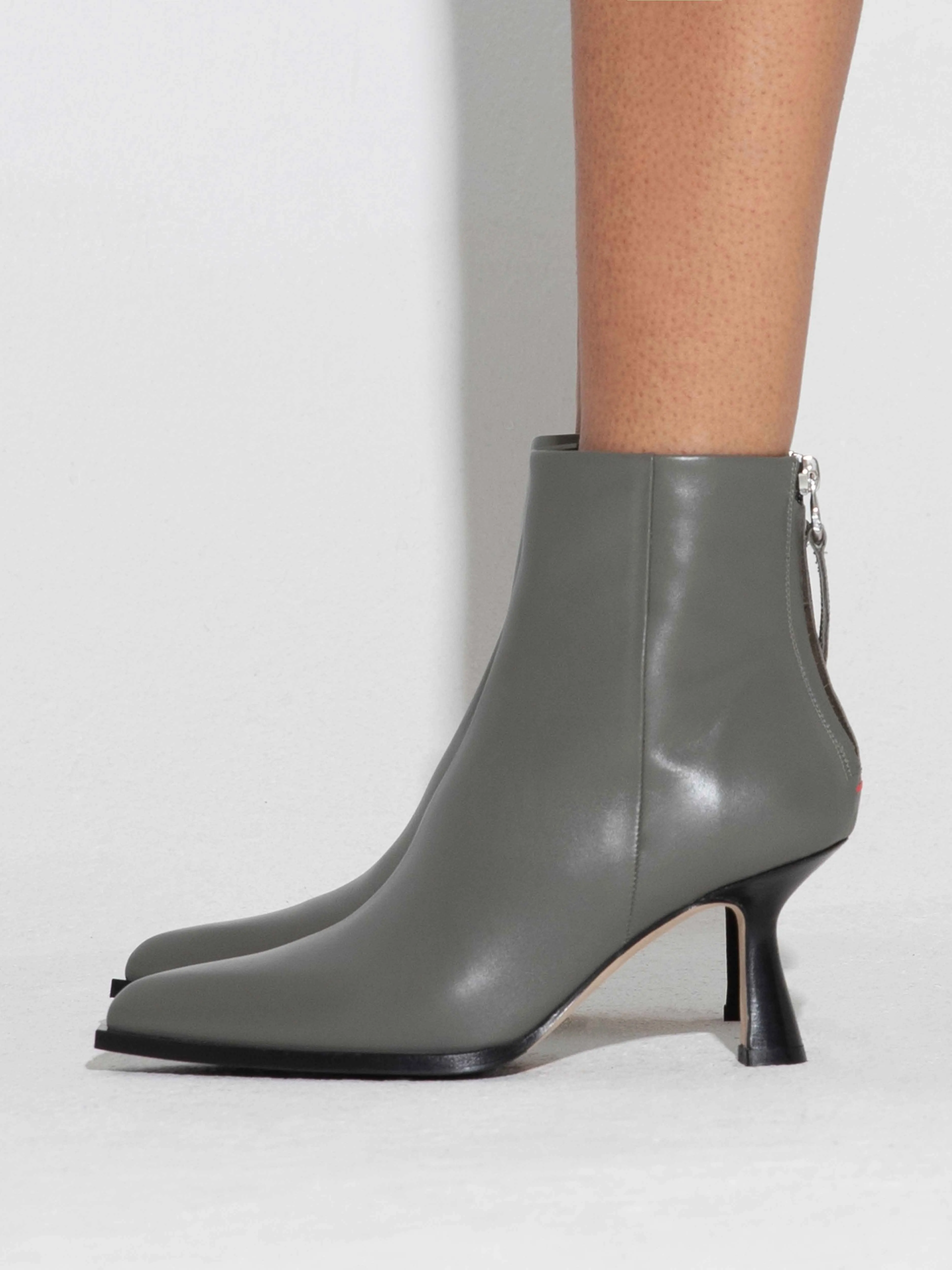 Kala Leather Cowboy Ankle Boots