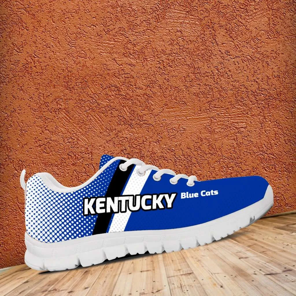 Kentucky Blue Cats Basketball Fan Mesh Fabric Running Shoes