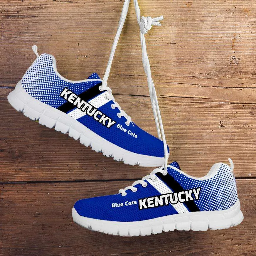 Kentucky Blue Cats Basketball Fan Mesh Fabric Running Shoes