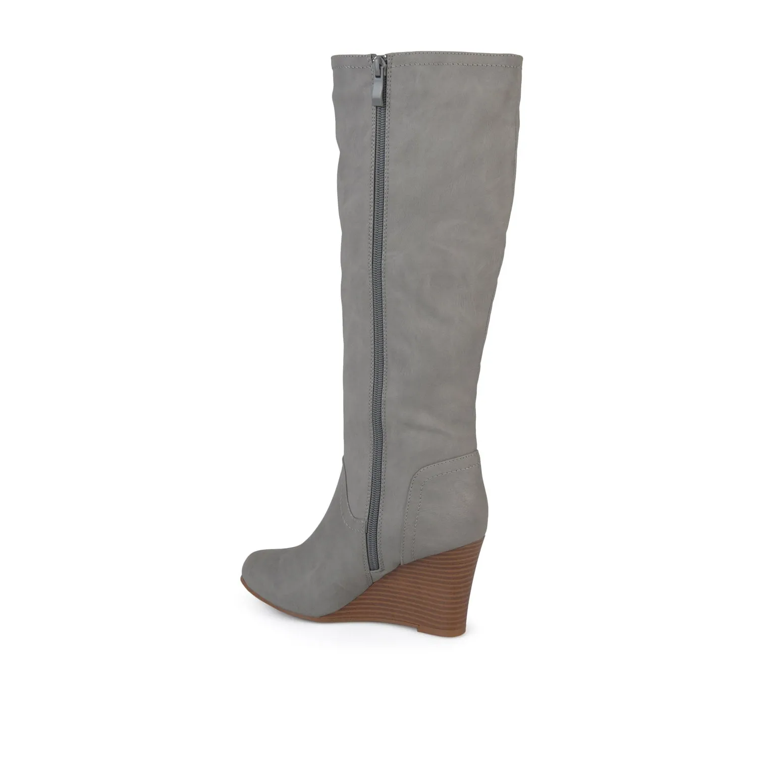 LANGLY KNEE-HIGH BOOTS IN FAUX LEATHER