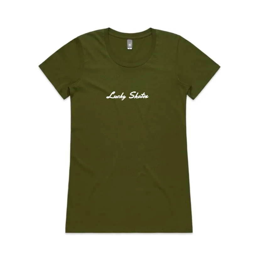 Lucky Skates Army Green T-shirt