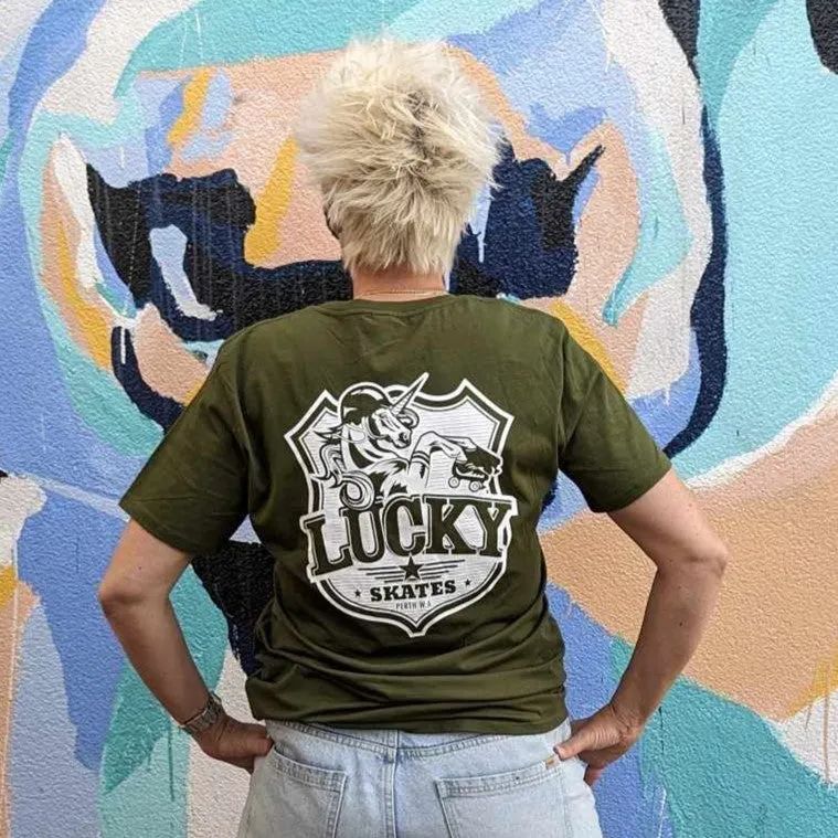 Lucky Skates Fern Green T-shirt